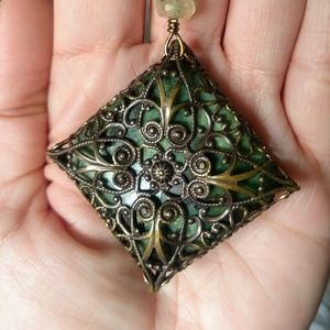 Jade/Bronze Necklace